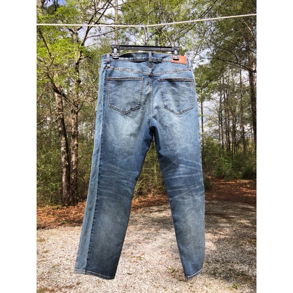 Madewell Cruiser Straight Crop Jeans: Pieced Edition Denim size 29 - Picture 6 of 8